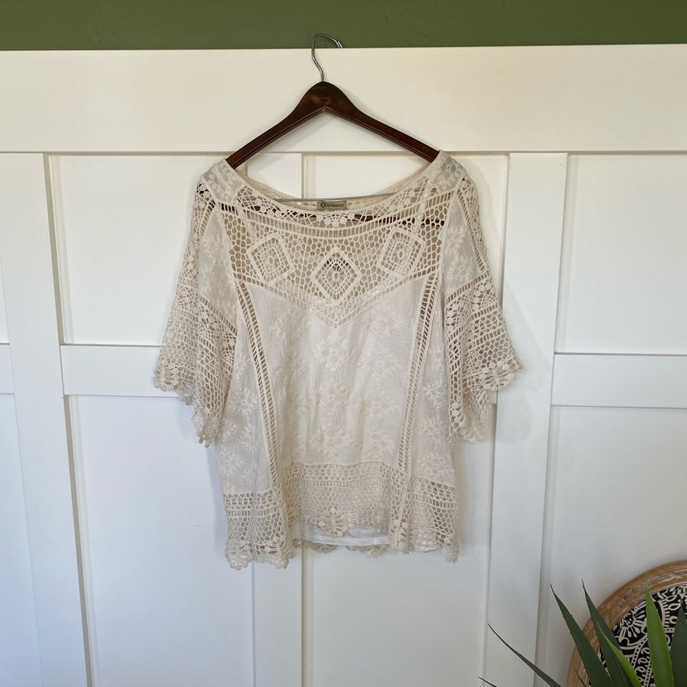 Cream Lace Blouse